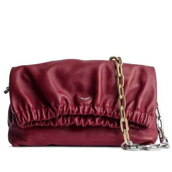 Zadig & Voltaire Rockyssime Leather Shoulder Bag - Picture 1 of 8